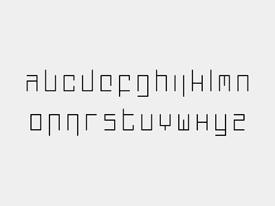 Infoka X Typeface [A-Z]