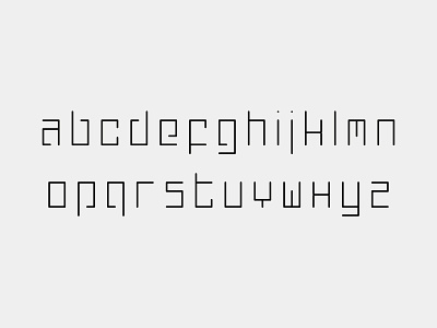 Infoka CX Typeface [A-Z]