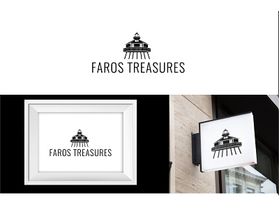 Faros Treasures design flat graphic design icon illustration illustrator logo minimal vector