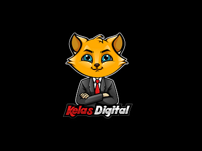 Kelas Digital Mascot design flat graphic design illustration illustrator mascot logo vector web