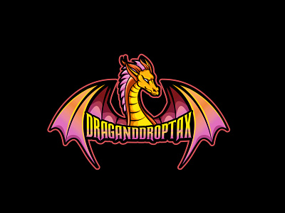 Dragon Drop Tax design graphic design illustration illustrator mascot logo vector web