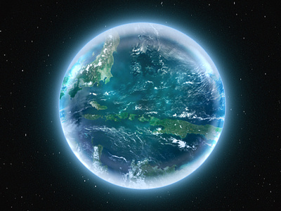 One Layer Style - Earth Sphere