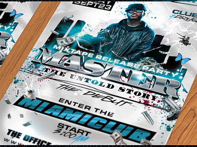 The Mixtape Release Party Flyer v2 - PSD Template
