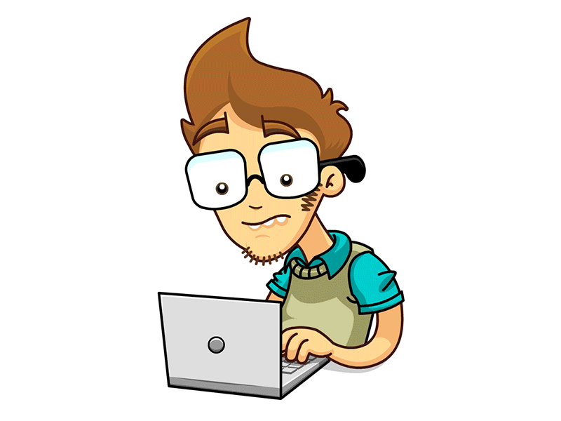 Nerd cartoon chame o nerd drawing gif nerd