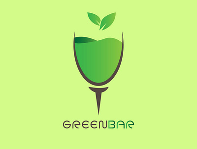 greenBarLogo bg1 branding design flat graphic design illustrator logo minimal vector