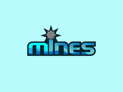 minesLogo app branding design flat graphic design illustrator logo typography vector website