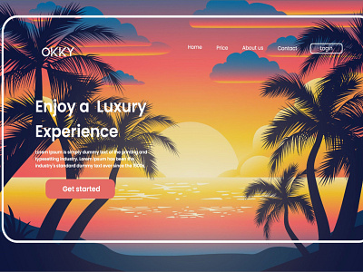 beach landing page