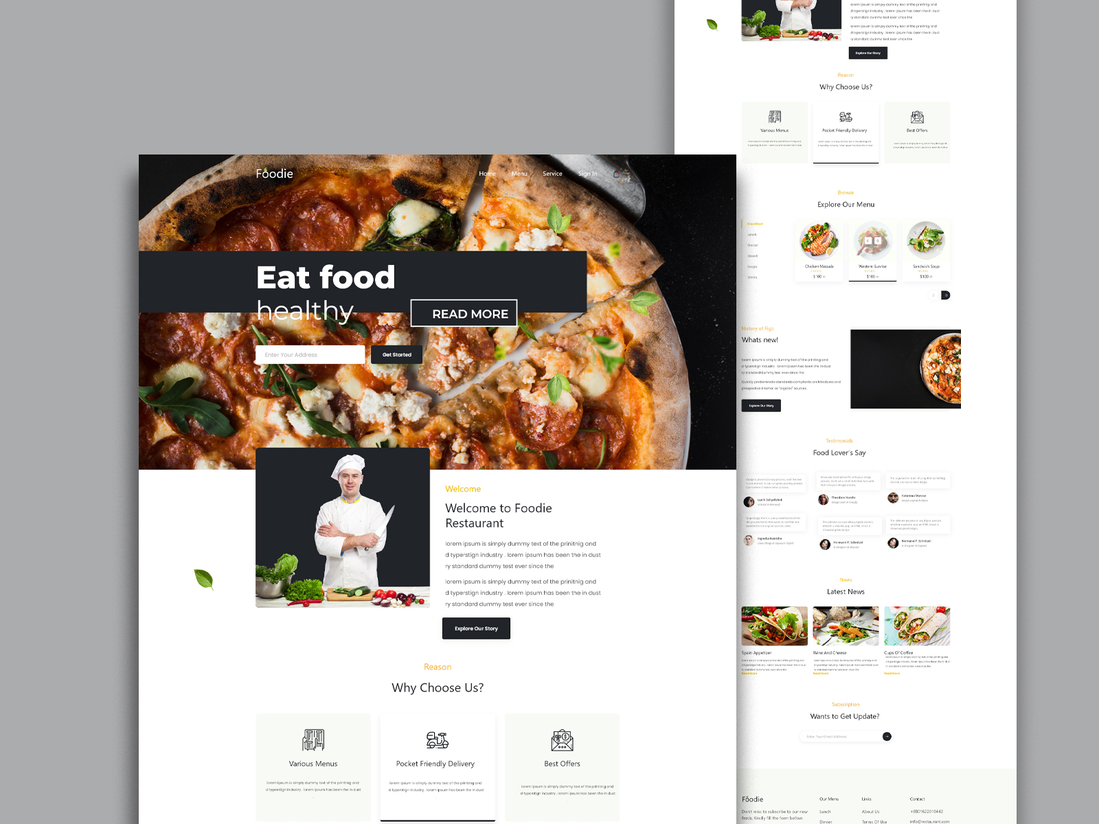 landing page design by riad on Dribbble