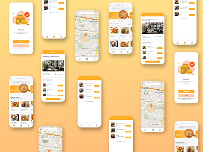 Food app design app design corporate design design graphicdesign landing page landing page design ui website design