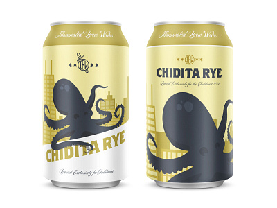 IBW Chiditarye beer city gold octopus packaging