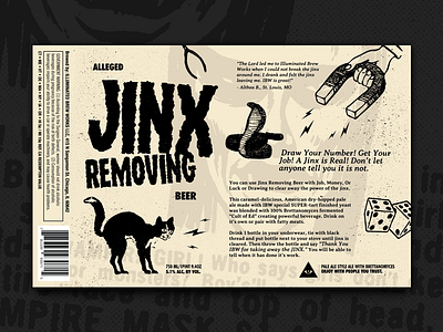 Jinx Remover bad luck beer chicago jinx print