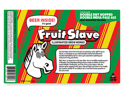 IBW Fruit Slave beer fruit gum illuminated packaging slave