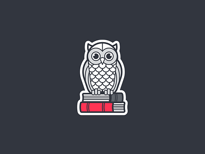Wisdom cult icon illustration knowledge magic magik owl pin badge sticker teacher wisdom
