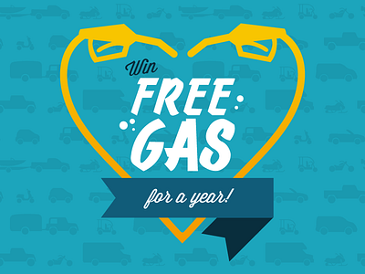 Win Free Gas for a year! contest design free gas sweepstakes