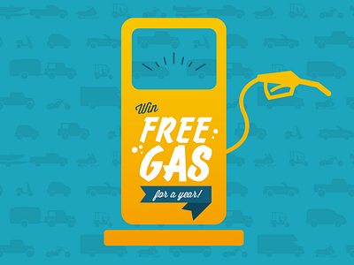 Win Free Gas (Pump) contest design sweepstakes