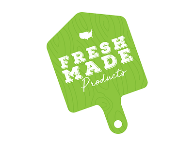 Fresh Made Products Logo Design cutting board design kitchen logo