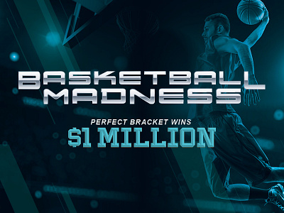 Basketball Madness basketball blue contest design sport sweepstakes