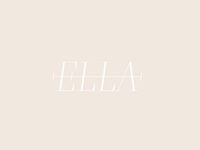 Ella Logo boutique logo branding design logo typography
