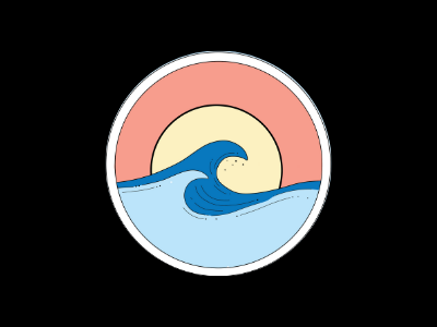 Waves on Sunset Logo Sample