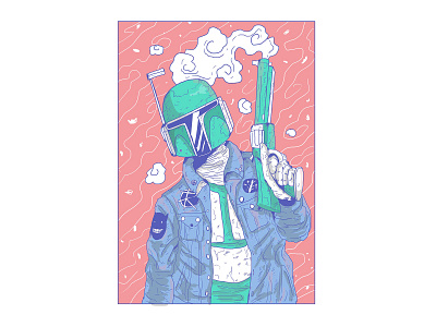 Mandalorian Fan Art artist artwork book illustration character design design digital illustration illustration mandalorian pop art poster art starwars