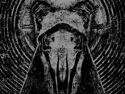 Goat Reaper band death goat merch print skull texture