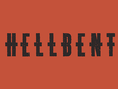Hellbent band brand identity logo metal music typeface