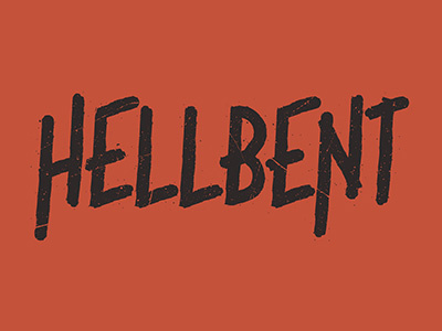 Hellbent band brand identity logo metal music typeface