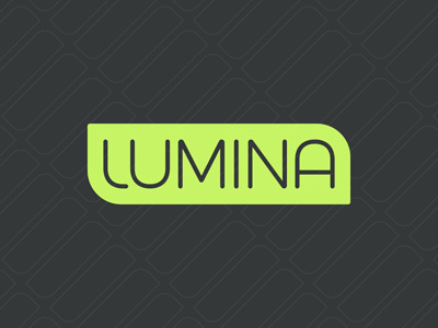 Lumina brand logo lumina type typeface