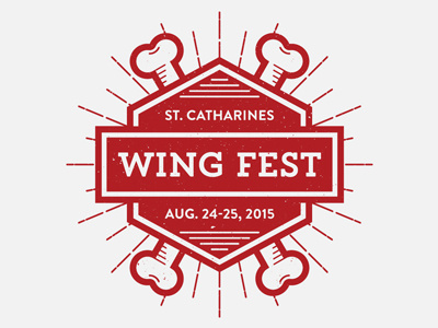 St. Catharines Wing Fest branding chicken wings festival food identity logo wings
