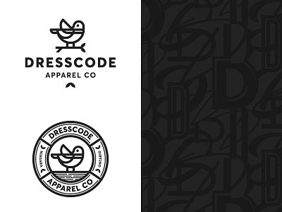 Dresscode Apparel Branding apparel bird brand clothing identity logo monoline