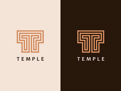 Temple branding clean design flat graphic design icon logo minimal typography vector