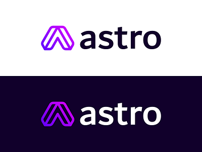 Astro branding clean design flat graphic design icon logo minimal typography vector