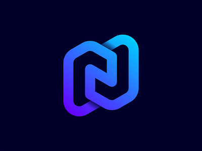 N branding clean design flat graphic design icon logo vector