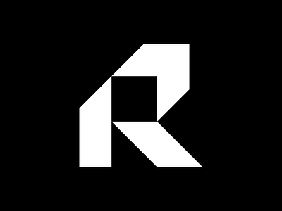R brand branding clean design flat graphic design icon illustration logo logo design mark r symbol ui vector