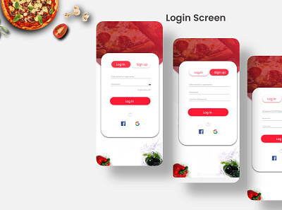 Food Delivery App app branding graphic design illustrator ux ux ui design