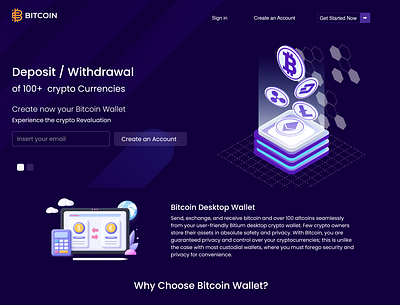 Crypto Exchange crypto website interface design ui uiux