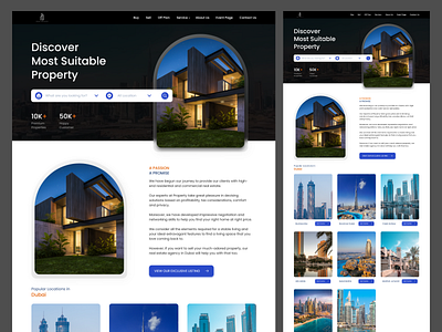 Real Estate Landing Page 3d animation branding design graphic design illustration landingpage logo motion graphics ui ux website