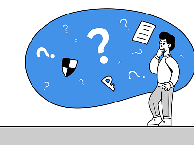 Questions business illustration web