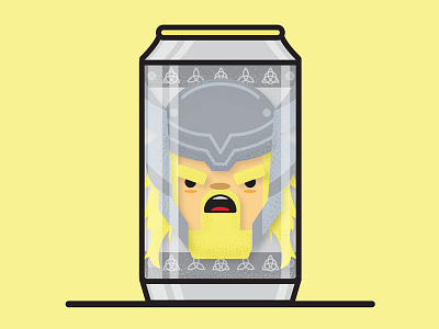 Thor, Odin Ale-Front beer character design illustration marvel thor vector