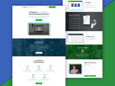 Church Management Software Website webdesign