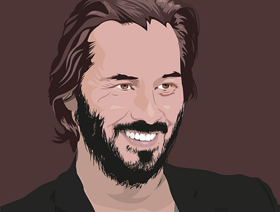 Keanu Reeves vector graphic design graphic design illustration vector vector art