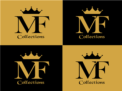 MF Collections branding design illustration logo typography