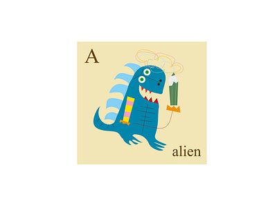 A DE ALIEN illustrator ilustración