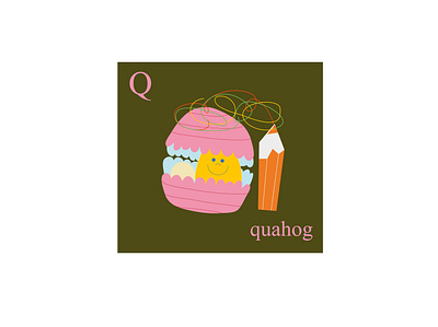 Q DE QUAHOG illustrator ilustración