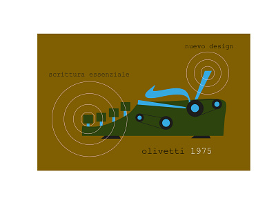 OLIVETTI 75 illustrator ilustración