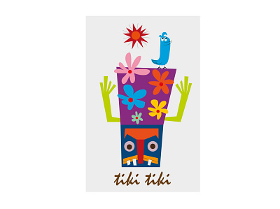 TIKI TIKI DOS illustrator ilustración