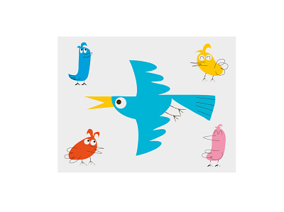 ESTUDIO DE PÁJAROS illustrator ilustración