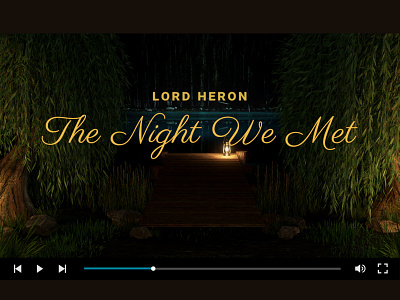 The Night We Met | Blender Environment Looping Music Video 3d after effects ambient animation blender blender3d graphic design motion graphics music music video
