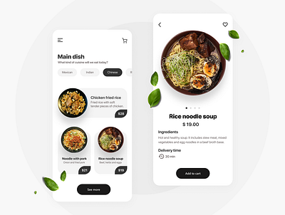 Food delivery app app food food delivery interface mobile mobile app design mobile design traditional