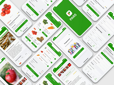 Organic food market place | Mobile app UX UI design